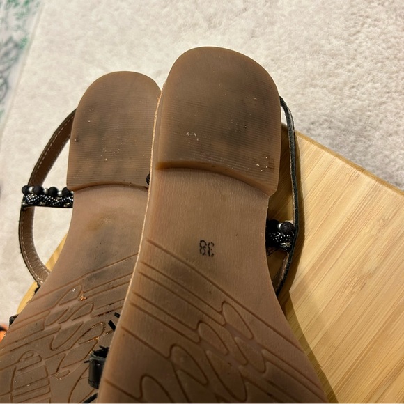 Free People Beaded Leather Sandals - Picture 4 of 14